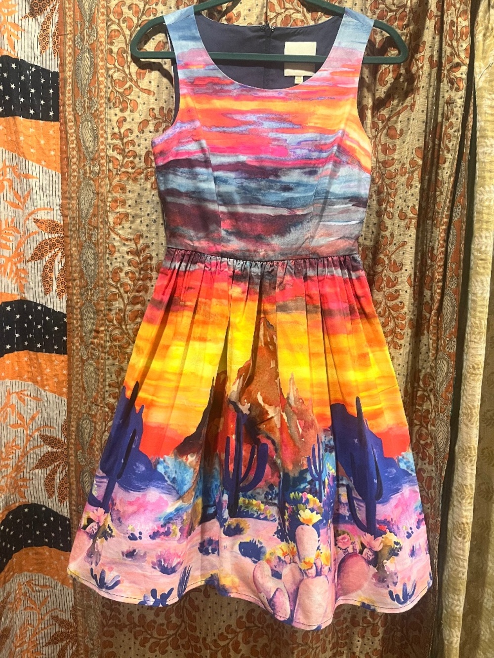 Modcloth Sonoran Desert Fit and Flare Dress XD